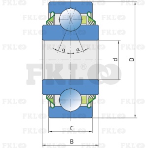 Подшипник шариковый Q203PP.AH05 - изображение 3