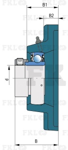 Подшипниковый узел LEN207-2F - изображение 3