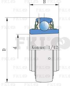 Подшипниковый узел LKG212-2F - изображение 2