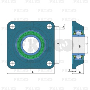 Подшипниковый узел LSQFH210-2PB.H - изображение 3