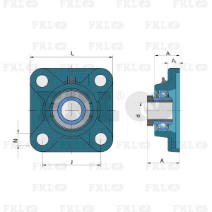 Подшипниковый узел со втулкой LKF208-2F+H2308 - изображение 2