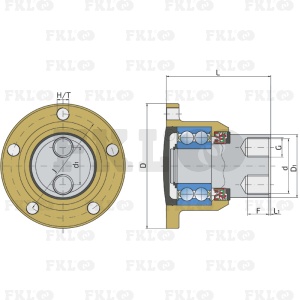 Ступица режущего узла  PL-127-G - изображение 3 Ступица режущего узла  PL-127-G - изображение 3