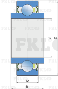 Подшипник шариковый 203KRR.AH02 - изображение 2