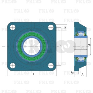 Подшипниковый узел LSQFH210-2PB.H.40 - изображение 3