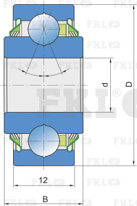 Подшипник шариковый Q203PP.AH02-M - изображение 2