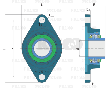 Подшипниковый узел LSNN208-TDT.H.T*K - изображение 2 Подшипниковый узел LSNN208-TDT.H.T*K - изображение 2