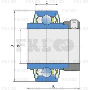 Подшипник шариковый самоустанавливающийся LY208-108-2F.SH - изображение 3