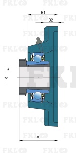 Подшипниковый узел со втулкой LKN208-2F+H2308 - изображение 4