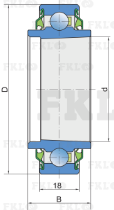 Подшипник шариковый 209KRRK/50.135 - изображение 2