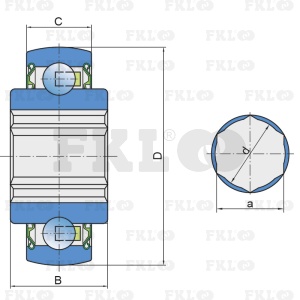 Подшипник шариковый самоустанавливающийся 207KRRB12 - изображение 2