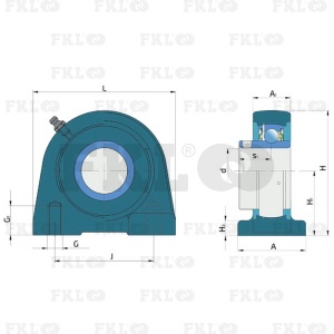 Подшипниковый узел LEV206-2F - изображение 4