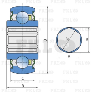 Подшипник шариковый самоустанавливающийся 207KRRB12 - изображение 4