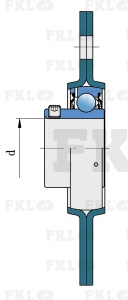 Подшипниковый узел UEC207-2S - изображение 2