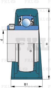 Подшипниковый узел LES205-2F - изображение 3