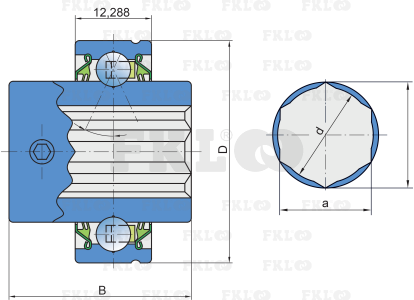 Подшипник шариковый SLE53-012-2T - изображение 3