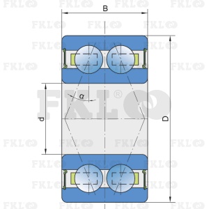 Подшипник шариковый двухрядный 3204B-2RS1 - изображение 5