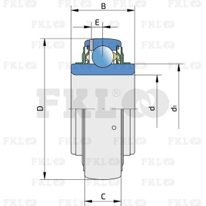 Подшипник шариковый самоустанавливающийся LS207-2F - изображение 2