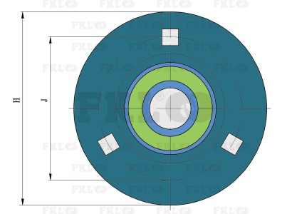 Подшипниковый узел UEC208-2S - изображение 3