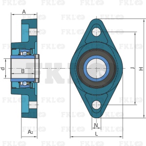 Подшипниковый узел LSNR205-2T - изображение 3