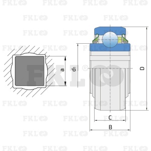 Подшипник шариковый W208PPB12 - изображение 1