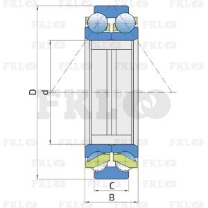 Подшипник шариковый двухрядный BW1-457523 - изображение 2