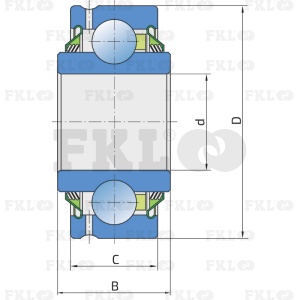 Подшипник шариковый GW211PP202 - изображение 3