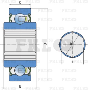 Подшипник шариковый самоустанавливающийся 207KRRB17 - изображение 2