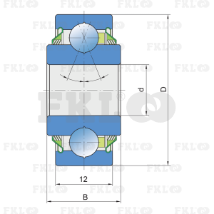 Подшипник шариковый Q203PP.AH05 - изображение 2