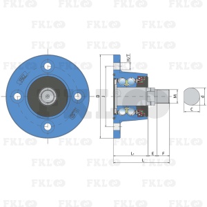 Ступица режущего узла AGRO POINT IL50-105/4H-M24x1.5-RH - изображение 2