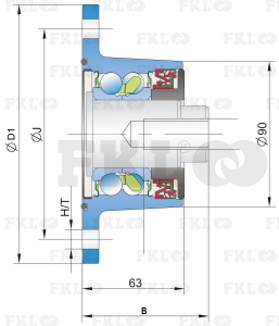 Ступица режущего узла AGRO POINT IL60-133/4H-3/4-16UNF - изображение 2