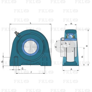 Подшипниковый узел LEU204-2F - изображение 6