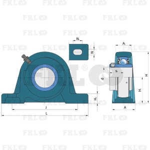Подшипниковый узел LES211-2F - изображение 2