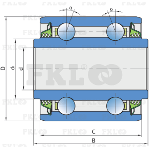 Подшипник шариковый двухрядный SL5203.B-2T - изображение 2