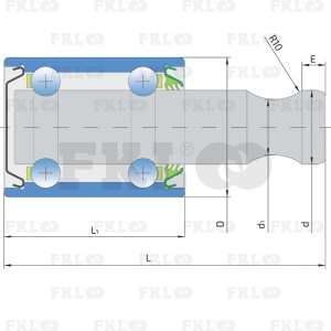 Подшипник шариковый двухрядный 885154B.1 - изображение 3