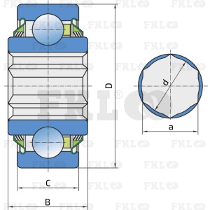 Подшипник шариковый W208PP16 - изображение 3