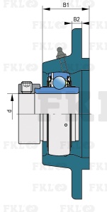 Подшипниковый узел LYG206-2F - изображение 2