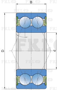 Подшипник шариковый двухрядный 3205B-2RS1 - изображение 2