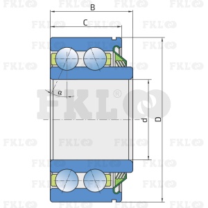 Подшипник шариковый двухрядный 3204T - изображение 3