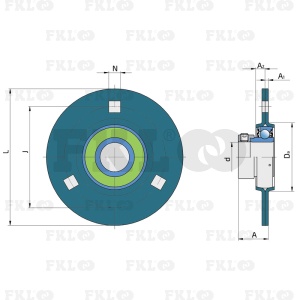Подшипниковый узел UYC206-2S - изображение 5