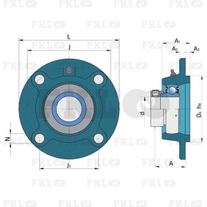 Подшипниковый узел LYG206-2F - изображение 5