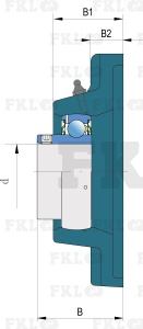 Подшипниковый узел UEF210-2S - изображение 2
