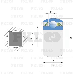 Подшипник шариковый GW211PPB3 - изображение 1