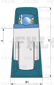 Подшипниковый узел LSS208-2F - изображение 2